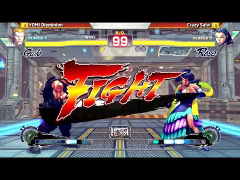 USF4 Semis @ DTN2015 - YOMI Dieminion vs Crazy Salvi [720p/60fps]