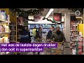 Weer drukke dag voor supermarkten
