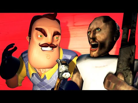 GRANNY vs HELLO NEIGHBOR (SFM ANIMATION)