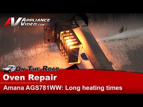Amana Stove Repair - Long Heating Time - Bake Ignitor