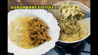 VOC J COMEU STROGONOFF ASSIM | FCIL, RPIDO E DELICIOSO