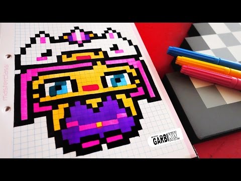 Handmade Pixel Art - How To Draw Kawaii Unicorn Girl #pixelart