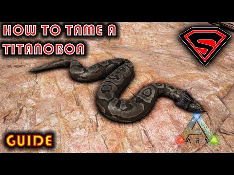 ARK HOW TO TAME A TITANOBOA 2019 - EVERYTHING YOU NEED TO KNOW ABOUT TAMING A TITANOBOA IN ARK