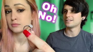 I took my ring off.