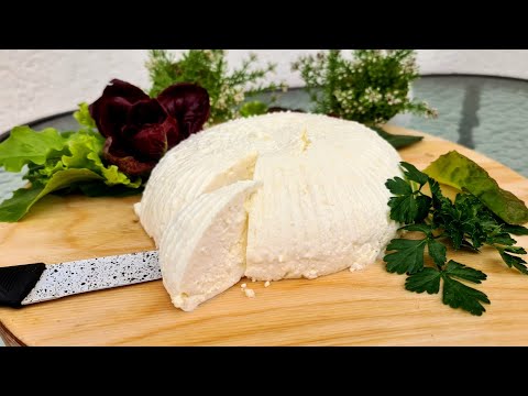 Kako napraviti mladi sir bez sirila//MLADI SIR TRADICIONALNI RECEPT//SAMO MLIJEKO