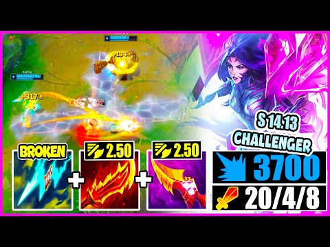 KAI'SA ADC AP / AD S14.13 BUT I BROKEN ATTACK SPEED AND EVERY AUTO ATTACK APPLIES 10 ON-HIT EFFECTS