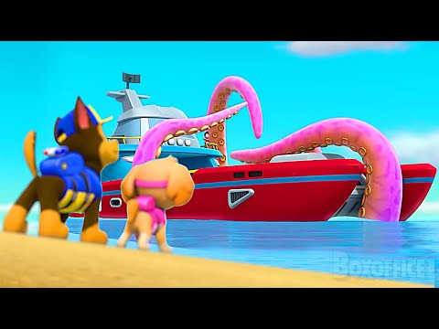 The PAW Patrol VS Giant Tentacle Monster | PAW Patrol Series | CLIP
