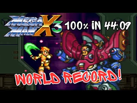 Mega Man X3 100% Speedrun in 44:09 (WORLD RECORD)