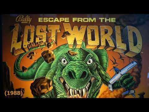 Escape from the Lost World (Bally, 1988) Flipper Pinball