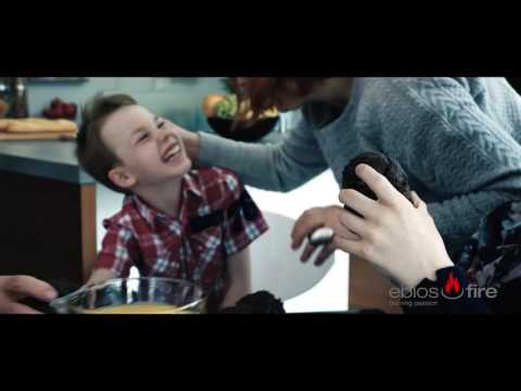 ebios-fire: Küche mit dekorativem Flammenbild