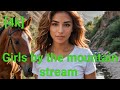Girls By The Mountain Stream AI Art AI Lookbook