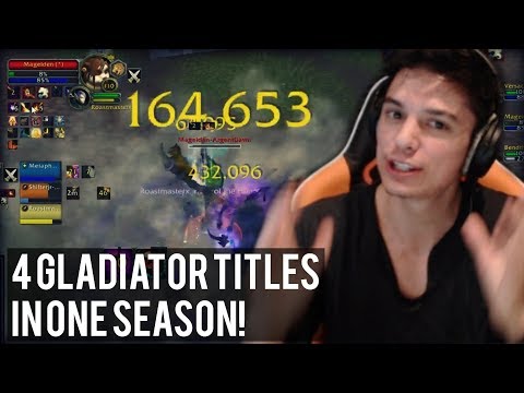 END OF SEASON FINAL GLAD PUSH (Gladiator on Rogue, Priest, & Mage)!!