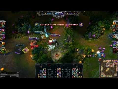 Nurse Akali Quadra Kill - League Of Legends