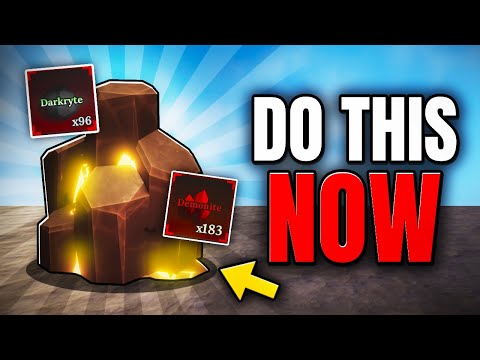 BEST METHOD To FARM VOLCANIC ROCKS (Darkryte & Demonite) - The Forge Roblox