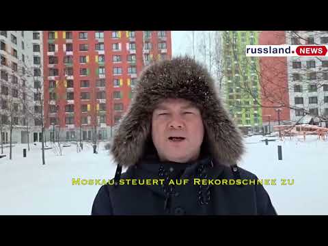 Moskau steuert auf Rekordschnee zu