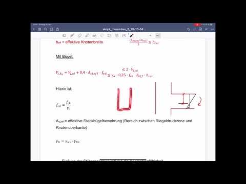 Massivbau 2, Vorlesung 14