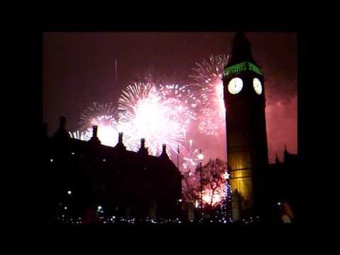 London New Year's eve 2011 countdown & Fireworks