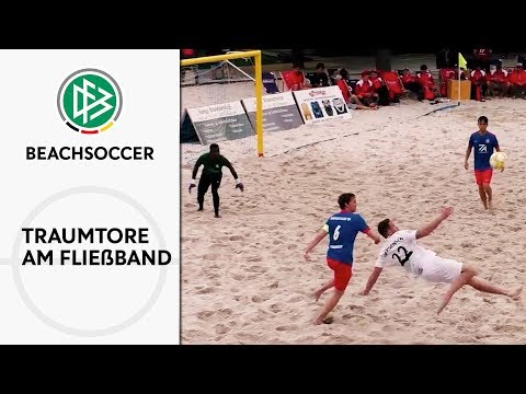 Irre Tor-Show: Die besten Treffer der Deutschen Beachsoccer-Liga