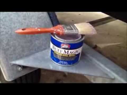 removing heavy oxidation from my boat with buff magic, how to buff a boat.