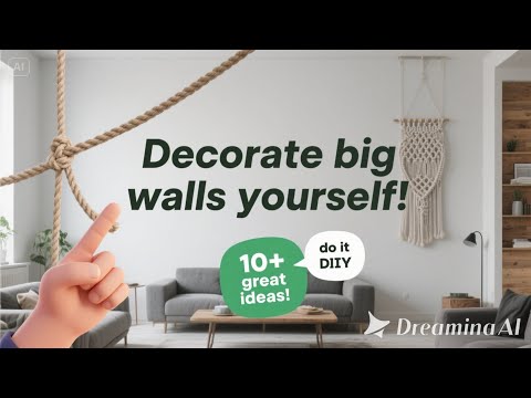 Large wall decor ideas for the living room yourself