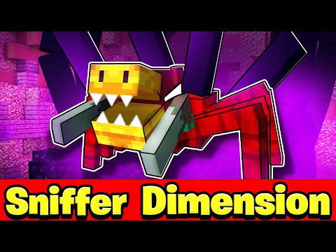 Entering The Prehistoric Sniffer Dimension In Minecraft...