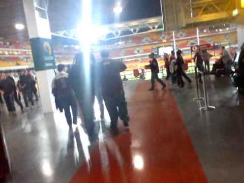 The walk into lang park