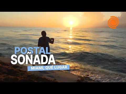 El Doce disfrutó de un AMANECER SOÑADO en Miami desde la playa