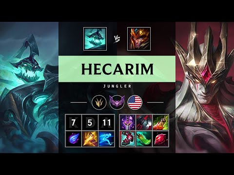 Hecarim Jungle vs Jarvan IV - NA Master Patch 25.17