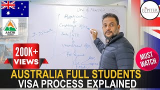 Australia full Students Visa Process explained | Must Watch