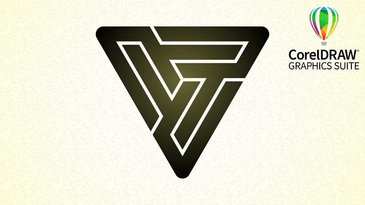 Triangle logo | Learn logo design | Corel DRAW tutorials | 101