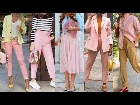 FINAS Y ELEGANTES COMBINACIONES DE ROPA CON UN COLOR EN TENDENCIA DE MODA 2024 EL ROPA PALO O PASTEL
