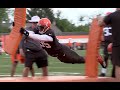 Myles Garrett In Action On Day 7 Of Browns Training Camp