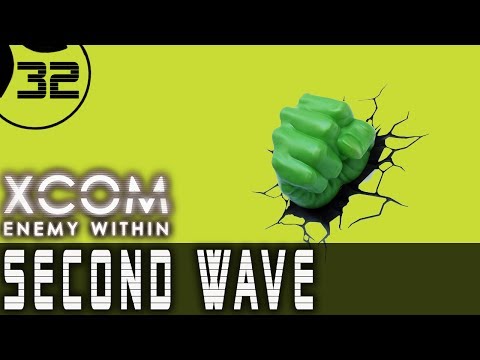 Let's Play XCOM Enemy Within SECOND WAVE Ironman Impossible - Part 32 - BASE DEFENSE. WORST TIMING.