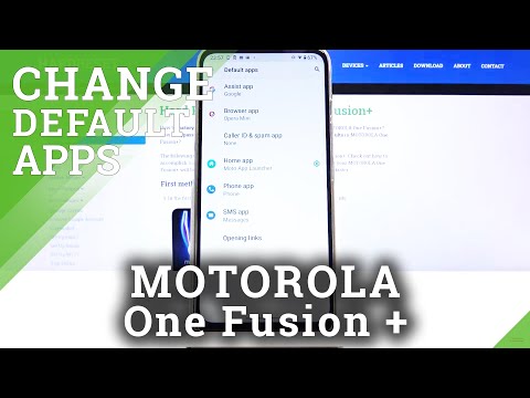 How to Find Default App in MOTOROLA One Fusion+ - Default App Section