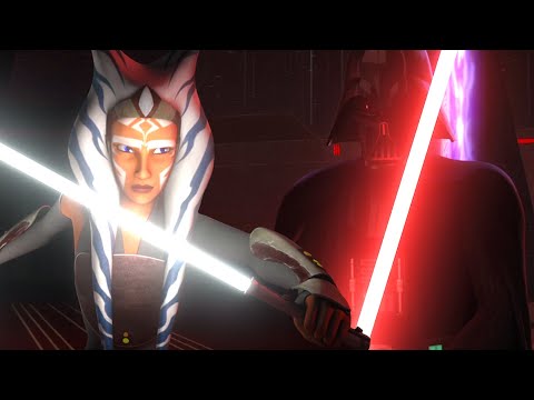 Star Wars Rebels with Thick Lightsabers | Ahsoka vs Vader