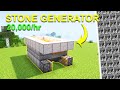 Minecraft BEST Automatic STONE Generator Farm Tutorial 1 21 4 IMPROVED DESIGN