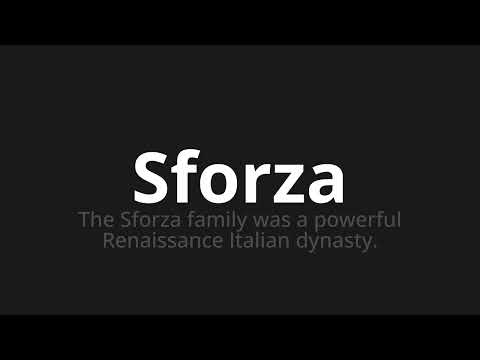 How to pronounce Sforza