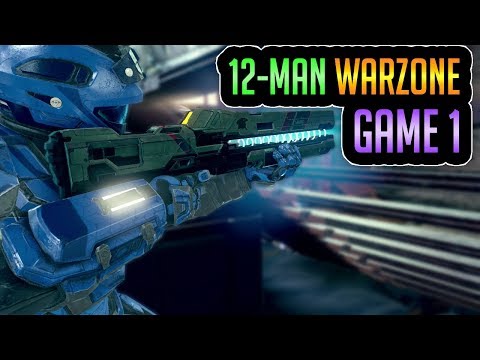 Two Stacked 12-Man Teams Play Each Other: Game 1 - Halo 5 Warzone