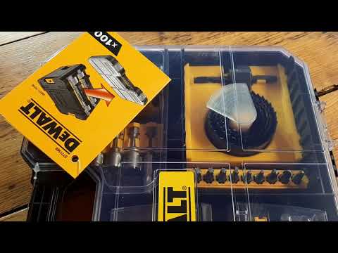 Grąžtų rinkinys Dewalt T-Stak DT1569, 100 dalių video