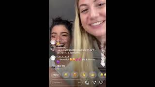 Dixie D’Amelio Shades Lilhuddy On Live with Kate Tifford - Instagram Live 07/29/20