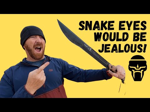 TOPS Knives Cuma Kage Outdoor Sword Test