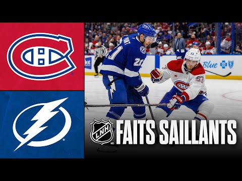 Canadiens vs Lightning 28/12/25 | Faits saillants