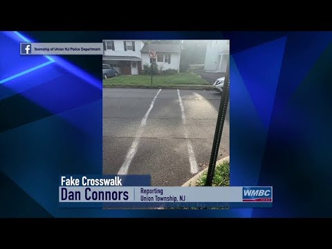 NJ Union Township Fake Crosswalk