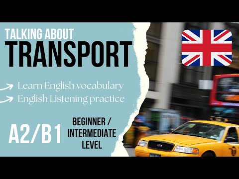 🚗Talking about Transport in English✈️English speaking exam questions/ listening practice Level A2/B1