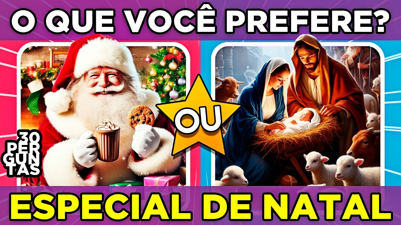 🔄 O QUE VOCÊ PREFERE?  🎅🌟 ESPECIAL DE NATAL | jogo das escolhas | Edição Natalina #macaquiz #quiz