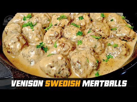 Venison Swedish Meatballs Recipe - Homemade Deer Meatballs in Creamy Gravy
