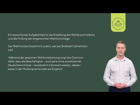 Die Aufgaben des Wahlvorstands