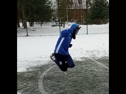 Football Training in the Snow