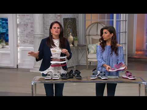 CLOUDSTEPPERS by Clarks Sport Sandals - Arla Jacory on QVC