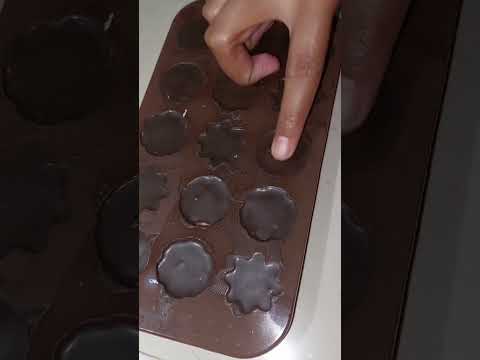 Easy Chocolate With Dark Compound And Milk Compund 🍫😍 | Chocolate Making #chocolate #shorts